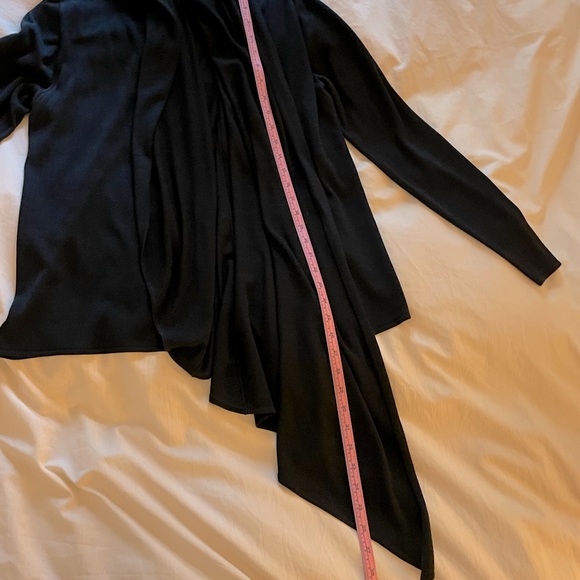 Eileen Fisher Silk Knit Asymmetrical Cardigan - Picture 9 of 10